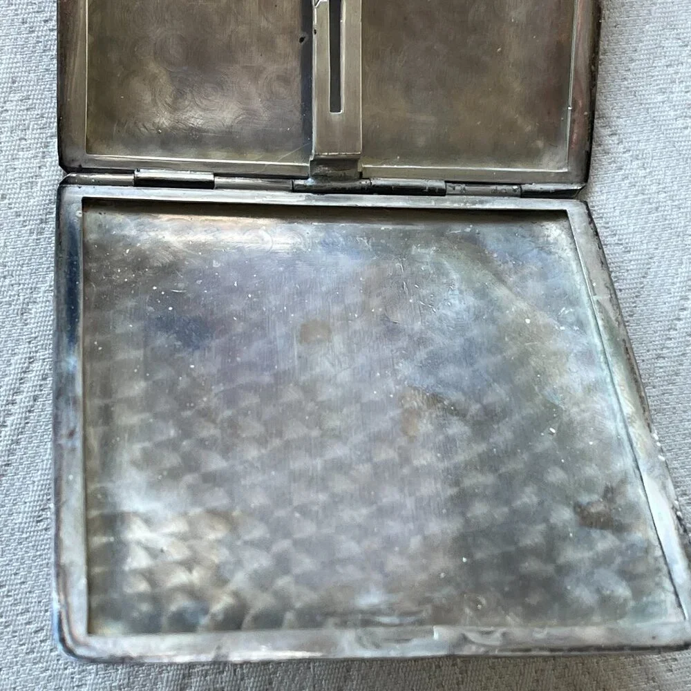 Bliss Sterling Silver card holder Vintage Monogram